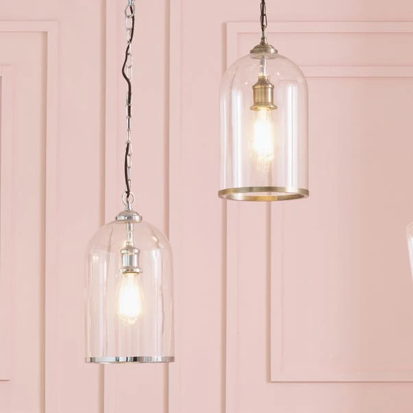 Rimmed Glass Cloche Pendant Light 9 Rimmed Glass Cloche Pendant Light - Image 7