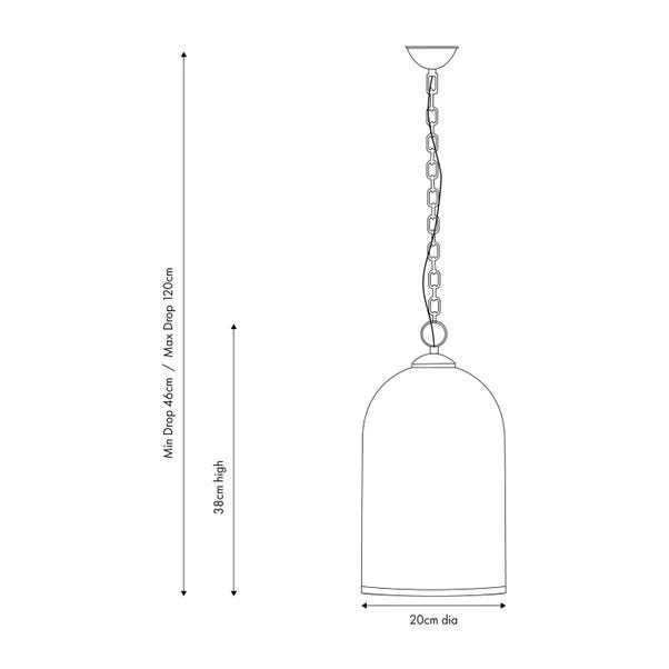 Rimmed Glass Cloche Pendant Light 10 Rimmed Glass Cloche Pendant Light - Image 8