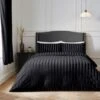 Hotel Velour Stripe Duvet Cover & Pillowcase Set 1 Hotel Velour Stripe Duvet Cover & Pillowcase Set -Online Home Furnishings 30851800