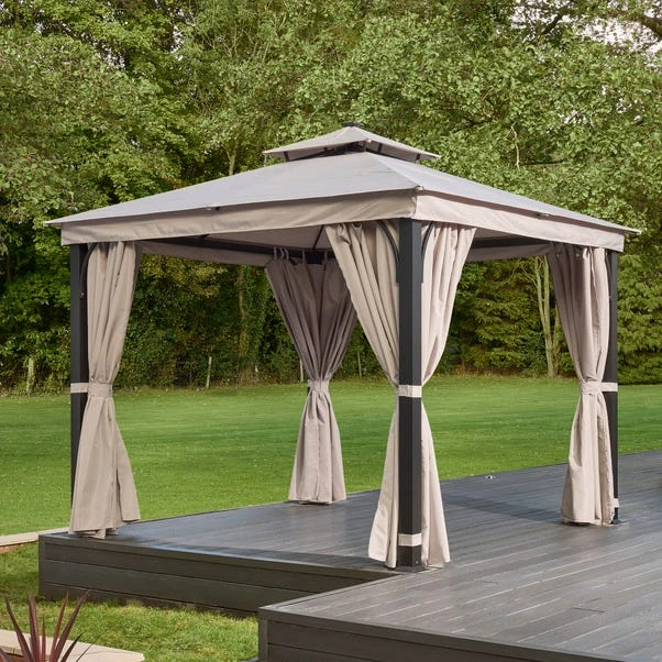Luxury 3m X 3m Gazebo With LED Light 4 Luxury 3m X 3m Gazebo With LED Light - Image 2