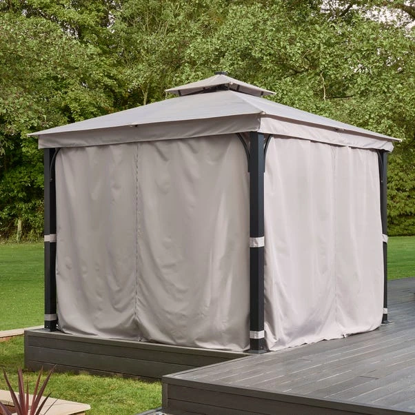 Luxury 3m X 3m Gazebo With LED Light 5 Luxury 3m X 3m Gazebo With LED Light - Image 3