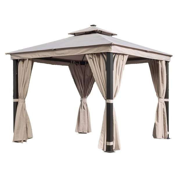 Luxury 3m X 3m Gazebo With LED Light 12 Luxury 3m X 3m Gazebo With LED Light - Image 10