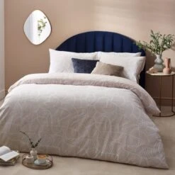 HÖEM Dunes Cotton Rich Duvet Cover & Pillowcase Set, Shell -Online Home Furnishings 30856084 alt07