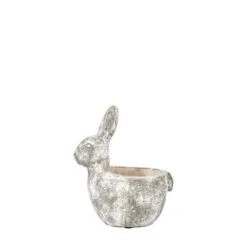 Bonington Bunny Cement Plant Pot -Online Home Furnishings 30861590 alt04