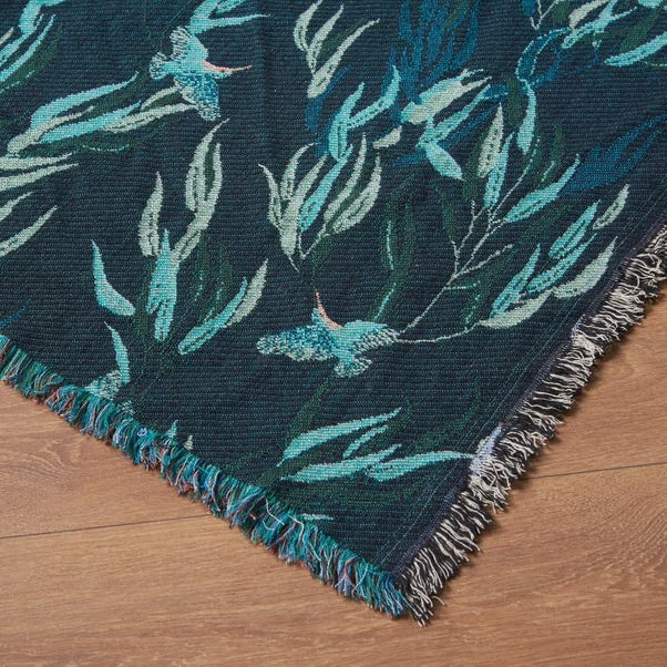Kingfisher Jacquard Tapestry Throw 8 Kingfisher Jacquard Tapestry Throw - Image 6