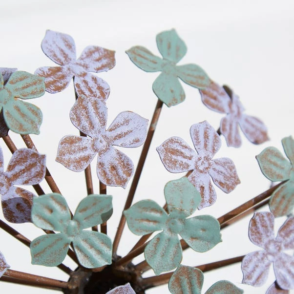 Multicoloured Iron Hydrangea Stake 4 Multicoloured Iron Hydrangea Stake - Image 2