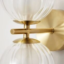 Leirah Ribbed 2 Light Wall Light 10 Leirah Ribbed 2 Light Wall Light -Online Home Furnishings 30868878 alt02