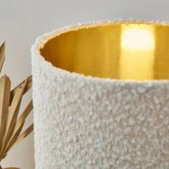 Hazelle Boucle Table Lamp -Online Home Furnishings 30869127 alt02
