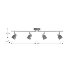 Alto 4 Light Semi Flush Spotlight Bar -Online Home Furnishings 30869647 alt08