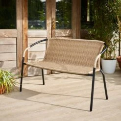 Rattan Bench -Online Home Furnishings 30870148 alt03