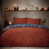 Furn. Witchy Vibes Duvet Cover And Pillowcase Set Rust -Online Home Furnishings 30877044