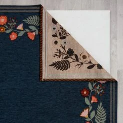 Camellia Floral Border Runner -Online Home Furnishings 30877364 alt02