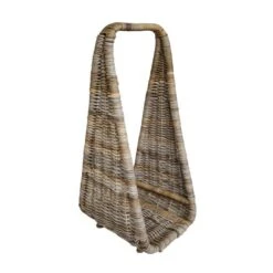 Natural Rattan Tall Log Storage Basket -Online Home Furnishings 30878094 alt02