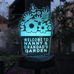 Personalised Plant Pot Outdoor Solar LED Light 15 Personalised Plant Pot Outdoor Solar LED Light -Online Home Furnishings 30878364 alt03