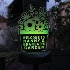 Personalised Plant Pot Outdoor Solar LED Light 16 Personalised Plant Pot Outdoor Solar LED Light -Online Home Furnishings 30878364 alt04