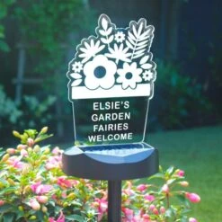 Personalised Plant Pot Outdoor Solar LED Light 21 Personalised Plant Pot Outdoor Solar LED Light -Online Home Furnishings 30878364 alt09