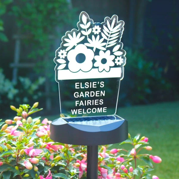 Personalised Plant Pot Outdoor Solar LED Light 12 Personalised Plant Pot Outdoor Solar LED Light - Image 10