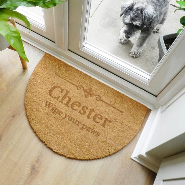 Personalised Name Or Number Half Moon Doormat 5 Personalised Name Or Number Half Moon Doormat - Image 3