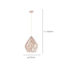 EGLO Carlton-P Apricot Pendant Light 9 EGLO Carlton-P Apricot Pendant Light -Online Home Furnishings 30886063 alt03