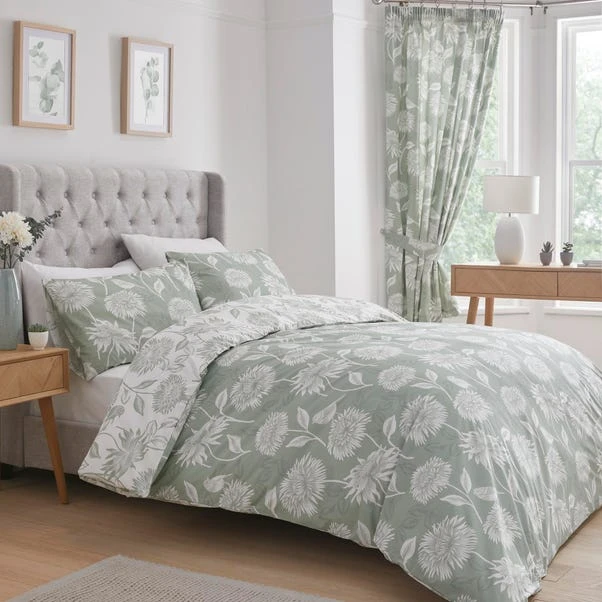 Dreams And Drapes Chrysanthemum Reversible Duvet Cover And Pillowcase Set 13 Dreams And Drapes Chrysanthemum Reversible Duvet Cover And Pillowcase Set - Image 11