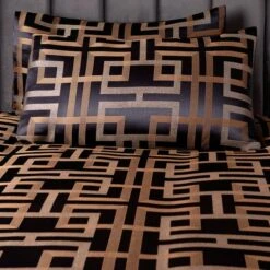 Soiree Bardon Black Duvet Cover And Pillowcase Set 19 Soiree Bardon Black Duvet Cover And Pillowcase Set -Online Home Furnishings 30888747 alt01