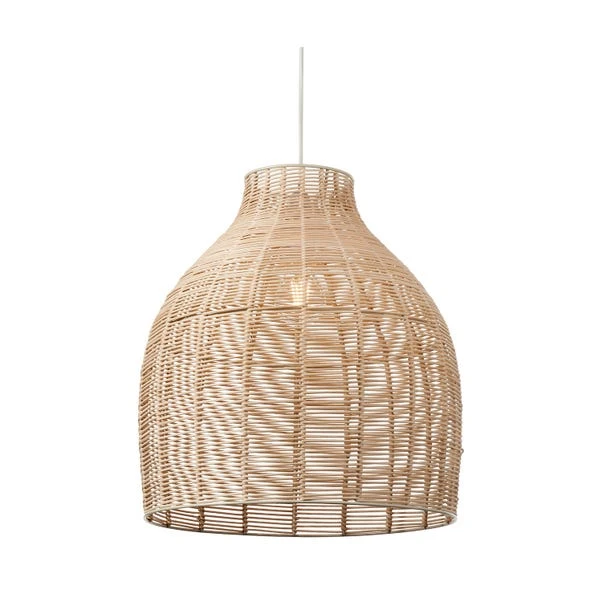 Caswell Rattan Cloche Easy Fit Pendant Shade 6 Caswell Rattan Cloche Easy Fit Pendant Shade - Image 4