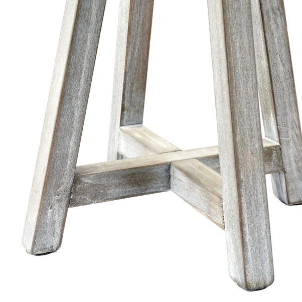 Whitby Wood Tapered 4 Post Linen Table Lamp 6 Whitby Wood Tapered 4 Post Linen Table Lamp - Image 4