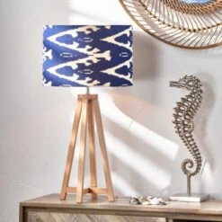 Lars Ikat Patterned Cylinder Lamp Shade -Online Home Furnishings 30889409