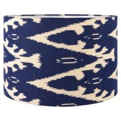 Lars Ikat Patterned Cylinder Lamp Shade -Online Home Furnishings 30889410 alt01