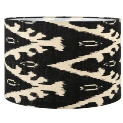 Lars Ikat Patterned Cylinder Lamp Shade -Online Home Furnishings 30889411 alt01