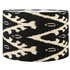 Lars Ikat Patterned Cylinder Lamp Shade -Online Home Furnishings 30889412
