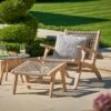 Sesto Garden Chair And Footstool Set