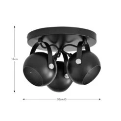 Elements Olympya 3 Light Adjustable Semi Flush Spotlight -Online Home Furnishings 30894869 alt08