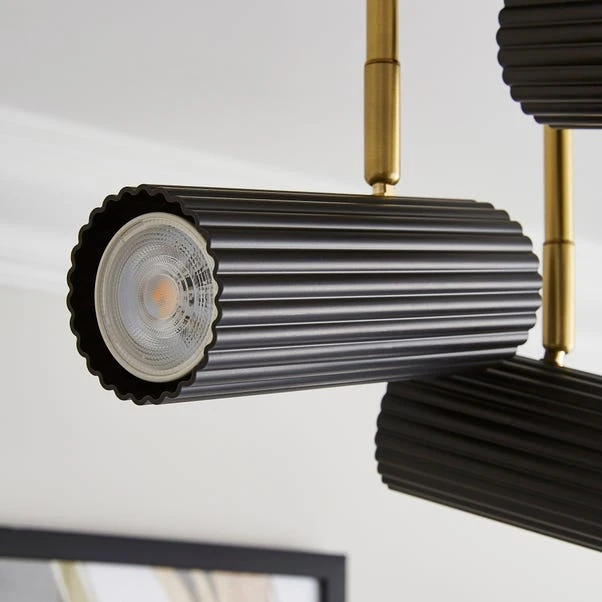 Georgi Industrial Ribbed 3 Light Adjustable Semi Flush Spotlight 12 Georgi Industrial Ribbed 3 Light Adjustable Semi Flush Spotlight - Image 10