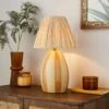 Mirabelle Oval Striped Table Lamp 1 Mirabelle Oval Striped Table Lamp -Online Home Furnishings 30894902