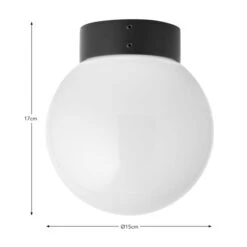 Sligo Industrial Outdoor Bathroom Flush Ceiling Light 14 Sligo Industrial Outdoor Bathroom Flush Ceiling Light -Online Home Furnishings 30894959 alt08