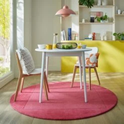 Boston Wool Border Round Rug 32 Boston Wool Border Round Rug -Online Home Furnishings 30897812