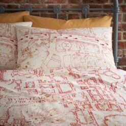 Marvel Harry Potter Marauders Map Duvet Cover And Pillowcase Set -Online Home Furnishings 30898276 alt01