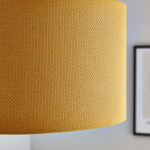 Barkweave Drum Lamp Shade 12 Barkweave Drum Lamp Shade - Image 10