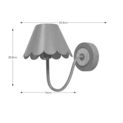Remi Scalloped Wall Light -Online Home Furnishings 30898680 alt08