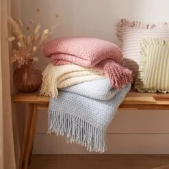 Sofia Knit Throw 130cm X 180cm -Online Home Furnishings 30900982 alt06