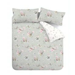 Catherine Lansfield Songbird Reversible Duvet Cover & Pillowcase Set -Online Home Furnishings 30903337 alt06