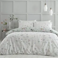 Catherine Lansfield Songbird Reversible Duvet Cover & Pillowcase Set -Online Home Furnishings 30903339 alt02