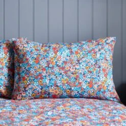 Avie Ditsy Floral Blue Duvet Cover And Pillowcase Set -Online Home Furnishings 30904238 alt01