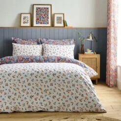 Avie Ditsy Floral Blue Duvet Cover And Pillowcase Set -Online Home Furnishings 30904241 alt02