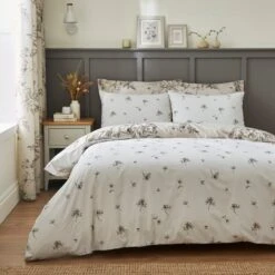 Bridget Etched Floral Natural Duvet Cover And Pillowcase Set 31 Bridget Etched Floral Natural Duvet Cover And Pillowcase Set -Online Home Furnishings 30904280 alt02