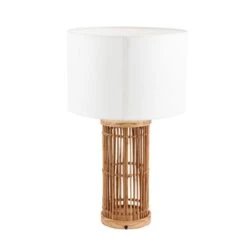 Sorbus Natural Ribbed Table Lamp 19 Sorbus Natural Ribbed Table Lamp -Online Home Furnishings 30909402 alt02