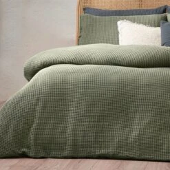 Yard Chunky Waffle Duvet Cover And Pillowcase Set 37 Yard Chunky Waffle Duvet Cover And Pillowcase Set -Online Home Furnishings 30914549 alt03