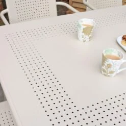 Porto 6 Seater Dining Set With Stacking Chairs -Online Home Furnishings 30915726 alt02