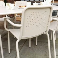 Porto 6 Seater Dining Set With Stacking Chairs -Online Home Furnishings 30915726 alt04